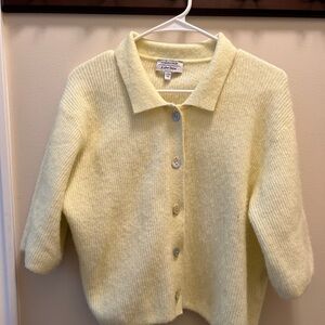 & Other Stories Yellow Knit Top